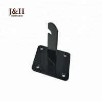 J&H Storefixture Metal Powder Coated Black Slatgrid Gridwall Mounting Bracket Grid Wall Mount Fixing Brackets for Hanging Mesh